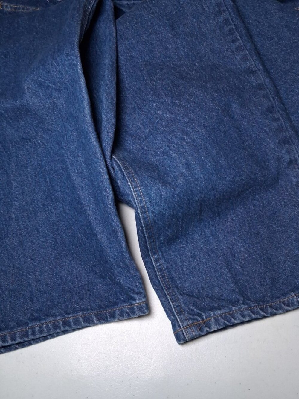 Carhartt Jeans Men 44x32 Workwear Work Pants Blue Jean Denim B17 DST - Picture 11 of 16